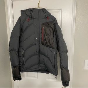 Brooks and Brothers Alpine Jacket with avalanche tracking. Size L. Grey.